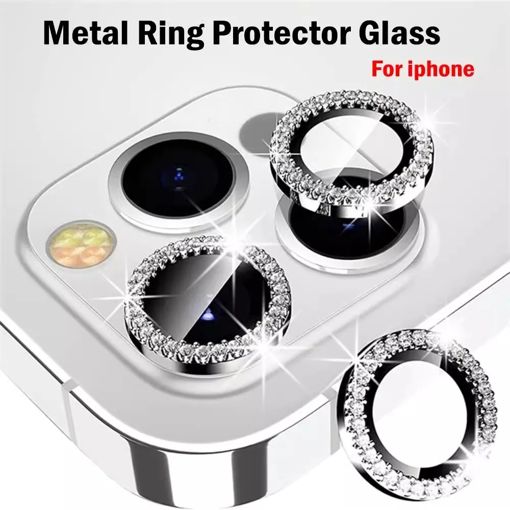 Bling Glitter Diamond Camera Lens Protector Case For iPhone 18 17 16 15 14 13 12 11Pro Max Plus Ultra Fold Sreen Protectors Film