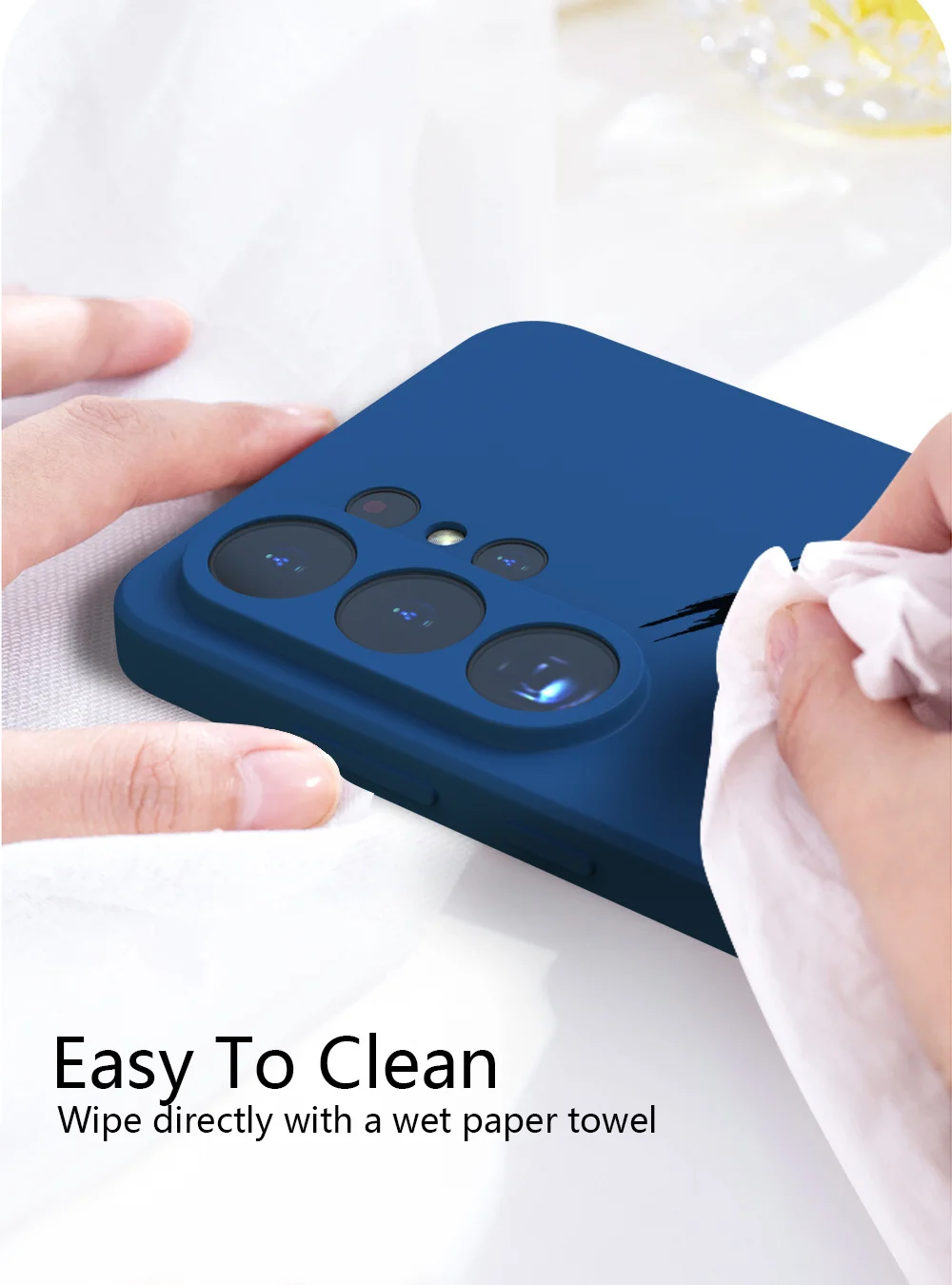 For Samsung Galaxy S26 Ultra S25 FE S24 Plus S23 Ultra Case S26 S25 S24 S23 S22 S21 Liquid Silicone Phone Back Cover