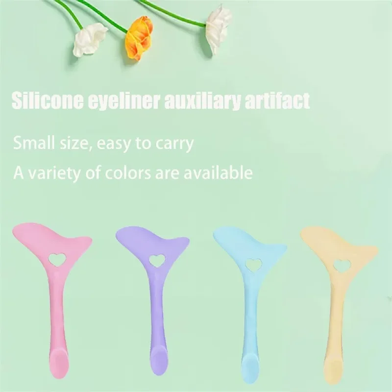 Wholesale Multi-functional Eyeliner Stencil Wing Tips Silicone Eyeliner Aid Drawing Lipstick Wearing Aid Reusable Makeup Tools