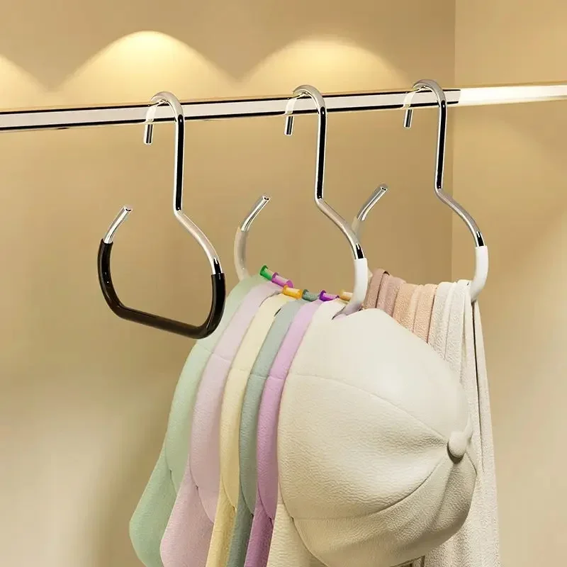 5pcs Baseball Cap Hat Rack Organizer Stainless Steel Hat Hanger Hanging Cap Holder Non-Slip Wall Mount Hook Organizer for Caps
