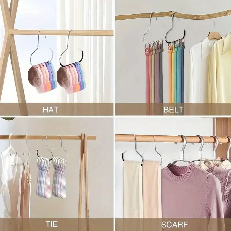 5pcs Baseball Cap Hat Rack Organizer Stainless Steel Hat Hanger Hanging Cap Holder Non-Slip Wall Mount Hook Organizer for Caps