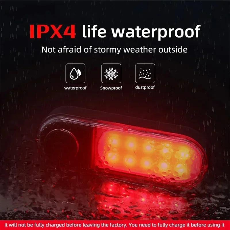 BUCKLOS Bike Light COB Front Rear Bicycle Lights LED Rechargeable Mountain Road Bicycle Lamp MTB Tail Light Cycling Flashlight