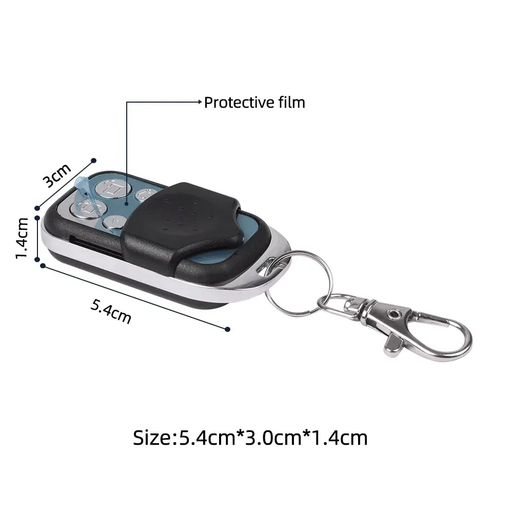 433MHZ Remote Control 4 Button Remote Controller Duplicator Universal Garage Door Opener Clone Rolling Code for Gate Garage Door
