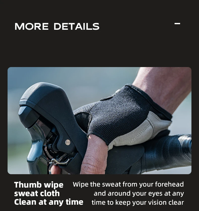 ROCKBROS Half Finger Bike Gloves MTB Road Spring Summer Breathable Shorts Bicycle Gloves Men Women Gel Padded Cycling Gloves