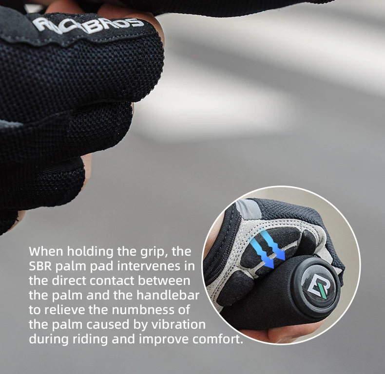 ROCKBROS Half Finger Bike Gloves MTB Road Spring Summer Breathable Shorts Bicycle Gloves Men Women Gel Padded Cycling Gloves