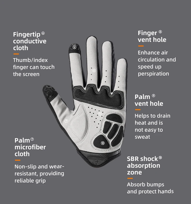 ROCKBROS Half Finger Bike Gloves MTB Road Spring Summer Breathable Shorts Bicycle Gloves Men Women Gel Padded Cycling Gloves