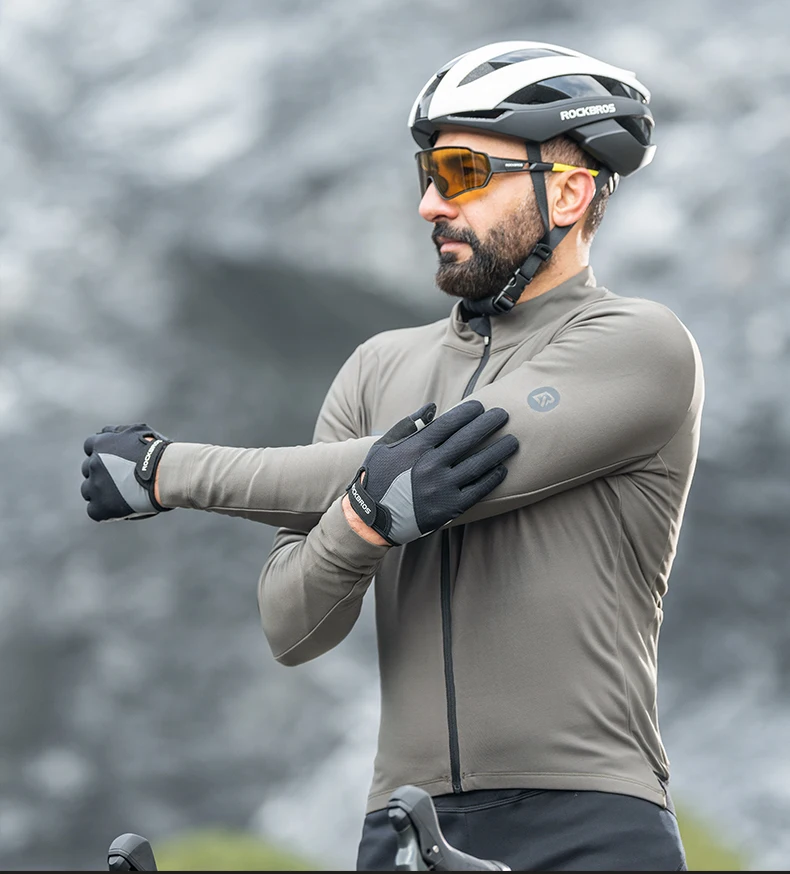ROCKBROS Half Finger Bike Gloves MTB Road Spring Summer Breathable Shorts Bicycle Gloves Men Women Gel Padded Cycling Gloves