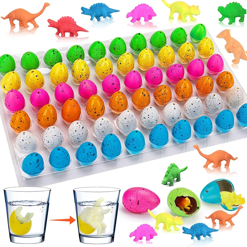 10/20/60pcs Mini Hatching Dinosaur Egg Toy Colorful Cracked Eggs Children Funny Toys Festival Party Favors Gifts for Kids TMZ
