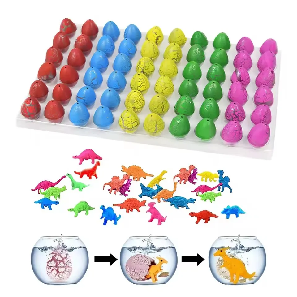 10/20/60pcs Mini Hatching Dinosaur Egg Toy Colorful Cracked Eggs Children Funny Toys Festival Party Favors Gifts for Kids TMZ