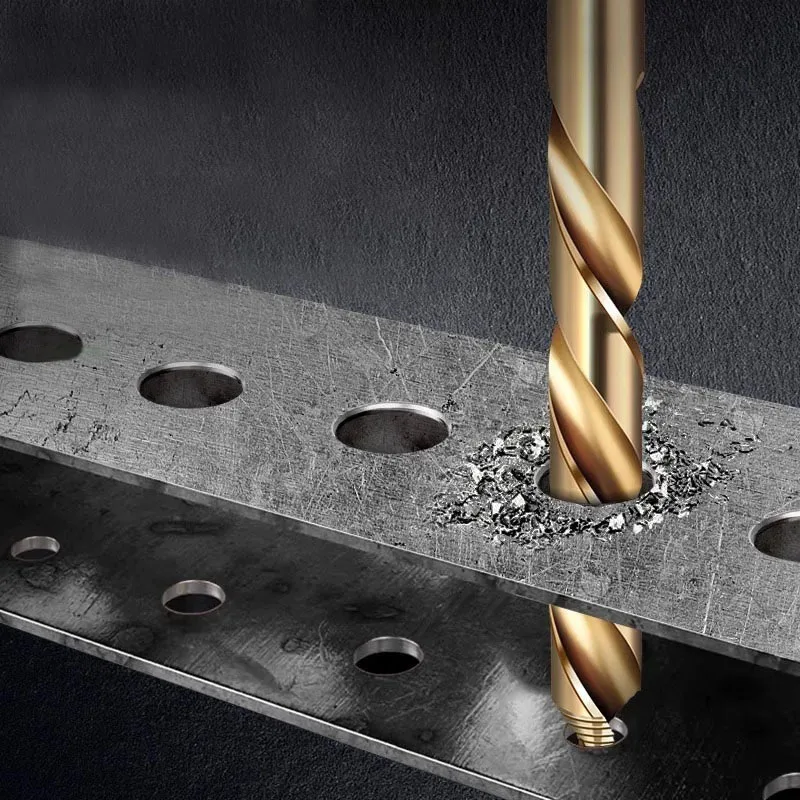 M35 Step Twist Drill, Cobalt Content Straight Shank Drill (3-13mm), For Iron, Stainless Steel, Steel Drilling