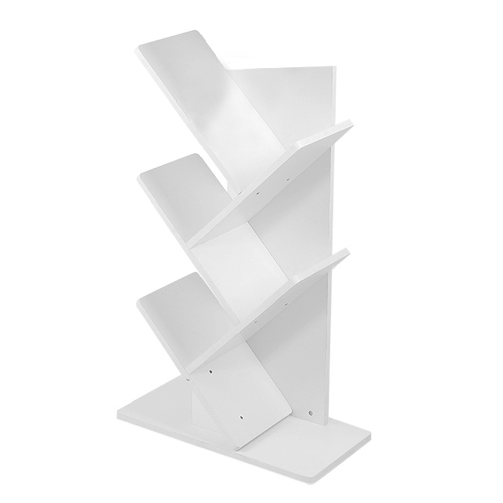 Voltsify Rustic Standing Tree Bookshelf Wood Display Rack Kids Bookshelf Bookshelves for Home
