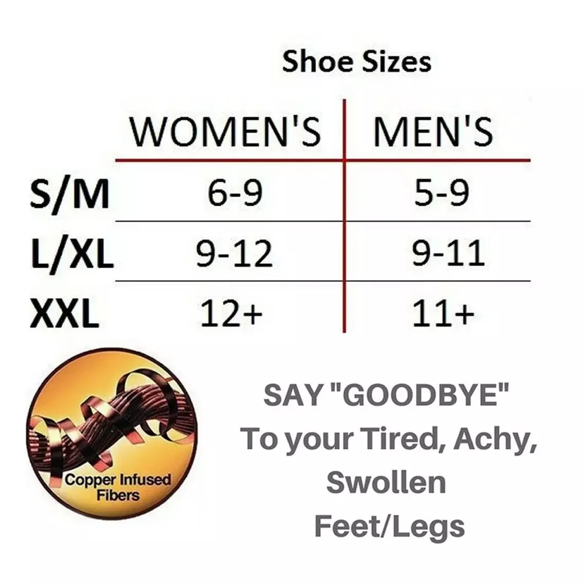 5Pair Sports Copper Compression Socks Anti Varicose Veins for Women and Men Calf Support Socks for Running Nurses Flight Travel