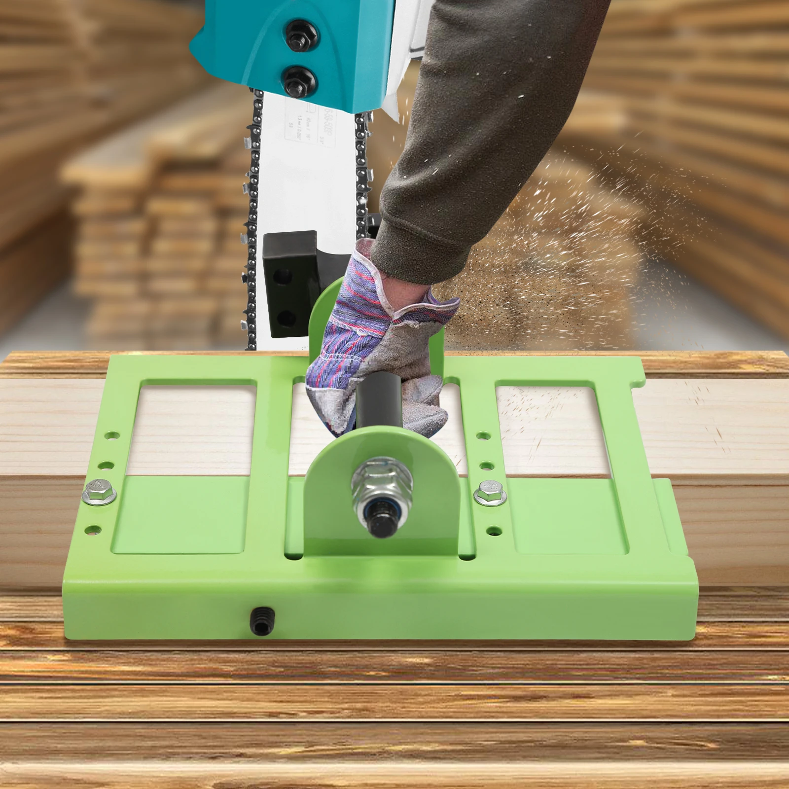 Vertical Chainsaw Mill Wood Lumber Cut Guide Saw Rail Chainsaw Woodworking Tool