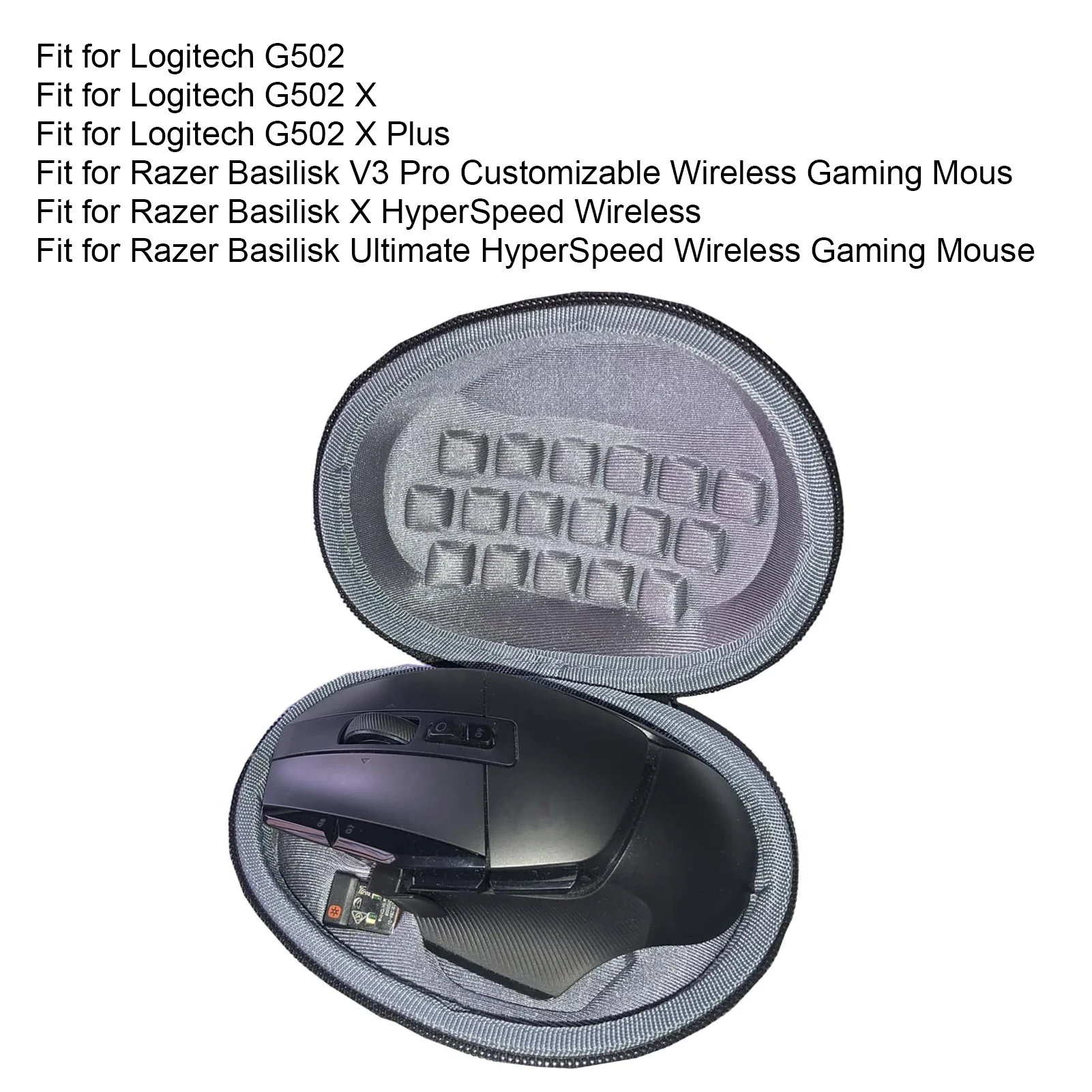 Travel Hard Mouse Case Wireless Storage EVA Gaming Protective Hard Case for Logitech G502 X Plus