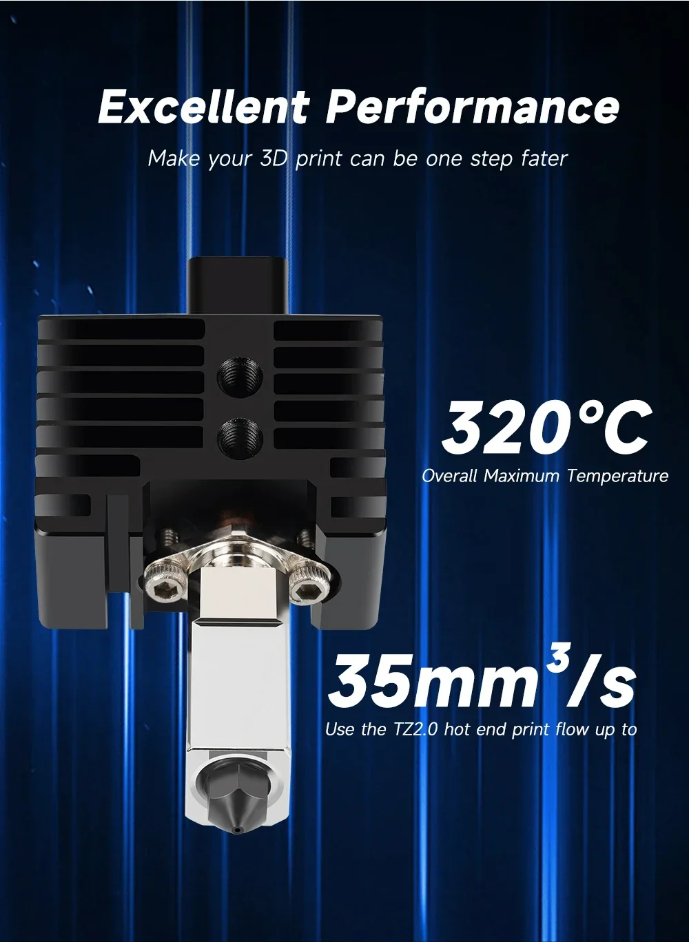 For Bambu Lab X1C P1P P1S Complete Hotend Print Head with Fan Thermistor Ceramic Heater 0.4mm Hardened steel nozzle For Bambulab