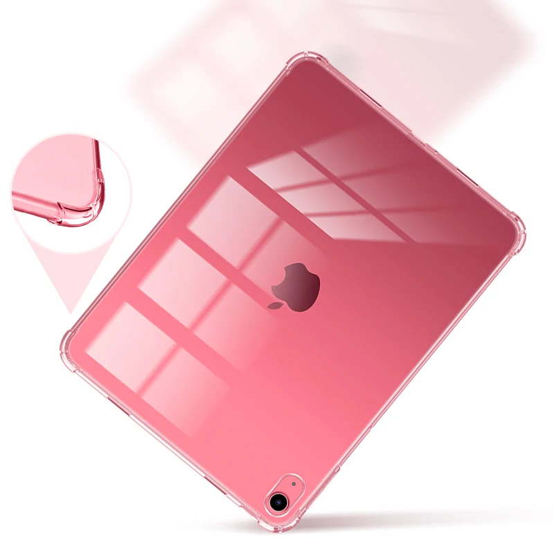 Shockproof Silicone Shell For iPad A16 Case 2025 Flexible Tablet Case Clear Back Cover For Apple iPad 11th Generation Case A3355