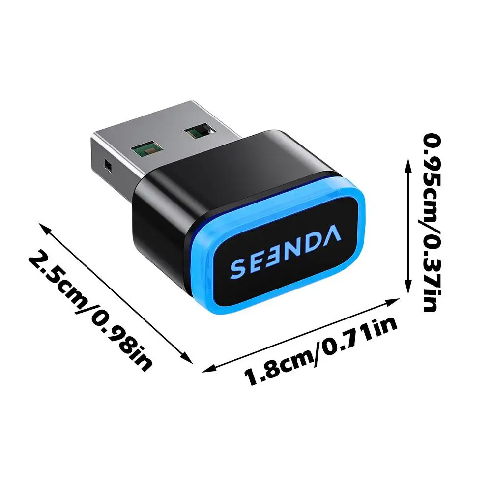 Seenda Mouse Jiggler USB Driver-Free Shaker Mechanical Undetectable Mouse Mover Simulator Smart Keeps Computer/PC/Laptop Awake