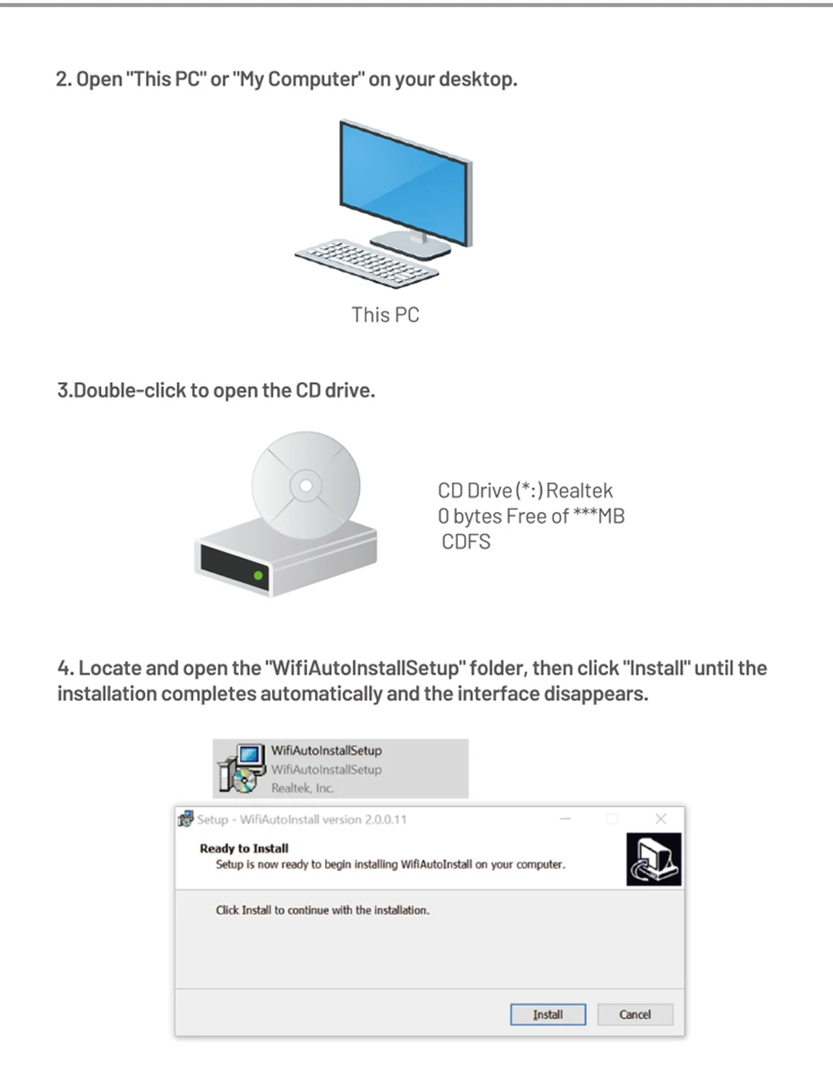 Vention WiFi Adapter AC650 WiFi5 5G&2.4G USB WiFi Card Dongle for PC Desktop Laptop Wifi Antenna USB Ethernet Network Card