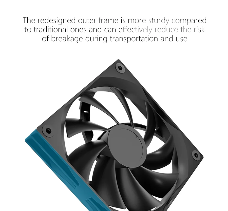 JUMPEAK JP120 120mm Fan 2000RPM High Speed 4PIN PWM Silent Hydraulic Bearing 12cm Cooling Fans for Gaming PC Case Liquid Cooler