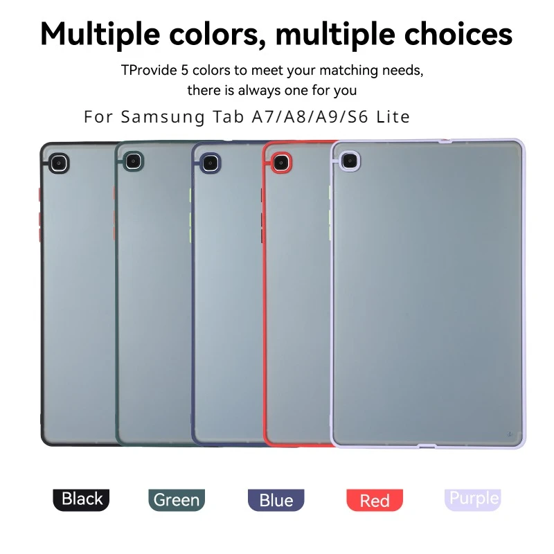 Matte Case For Samsung Galaxy Tab A9+plus 11 A8 10.5 A7 Lite 8.7 Tablet Cover Tab S9+FE 12.4 S8 S7 S6 Lite 10.4 Hard Back Shell