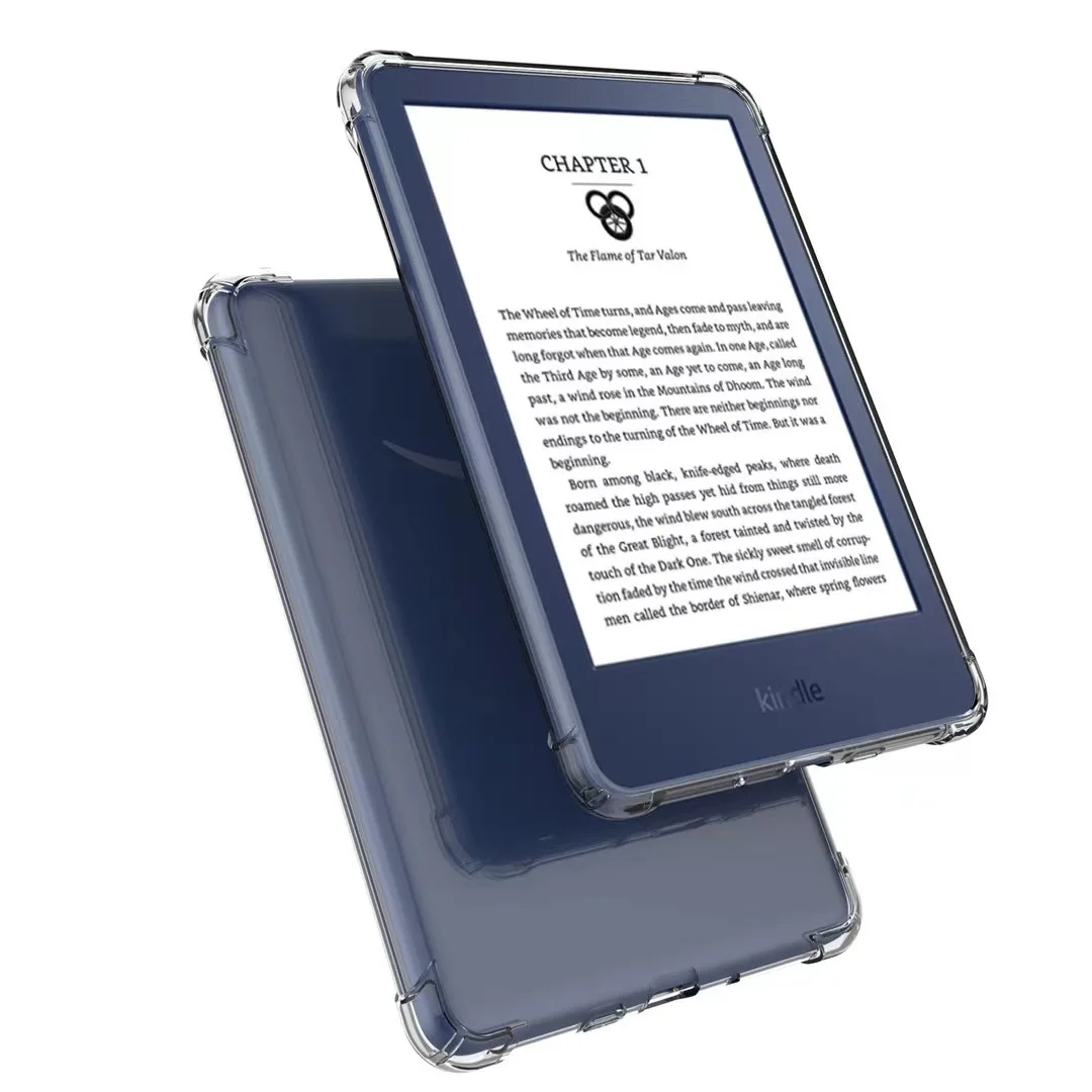 Silicon Case For 6'' All-new Kindle (2022 Release) 11th C2V2L3 Generation Clear Transparent Soft TPU Back Tablet Cover Coqe