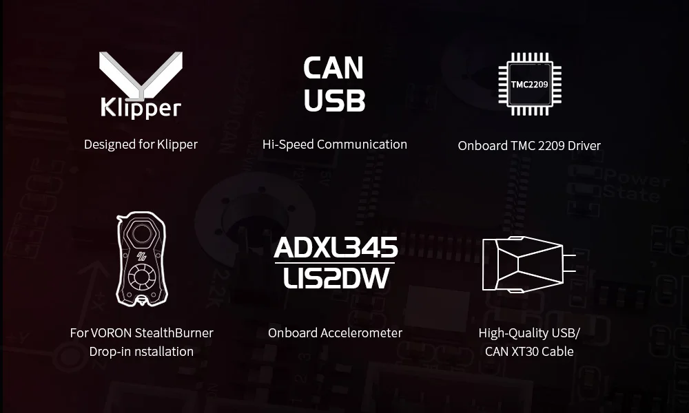 BIGTREETECH EBB SB2209 SB2240 CAN V1.0 CanBus HeadTool USB PT1000 for Klipper Voron StealthBurner VS Fly-SB2040 3D Printer Board
