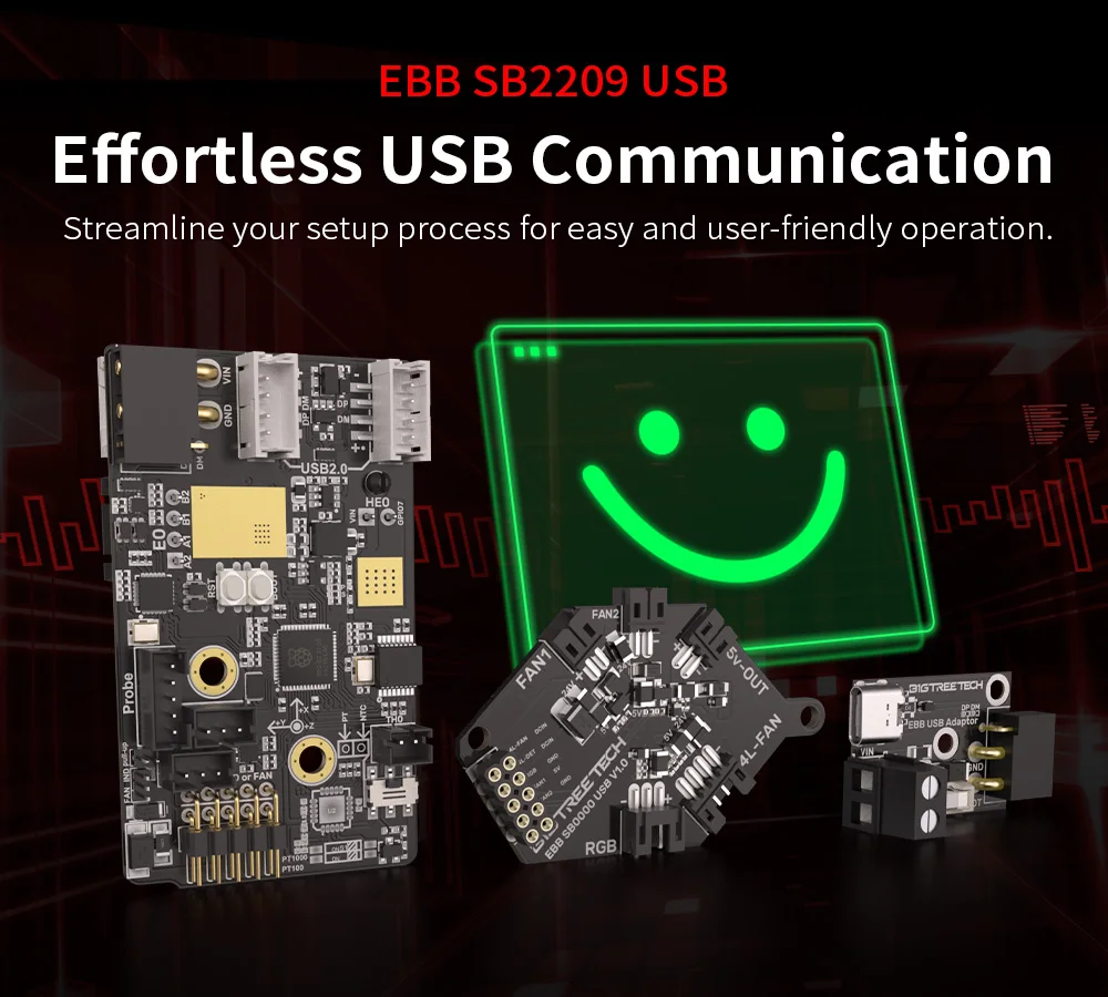 BIGTREETECH EBB SB2209 SB2240 CAN V1.0 CanBus HeadTool USB PT1000 for Klipper Voron StealthBurner VS Fly-SB2040 3D Printer Board