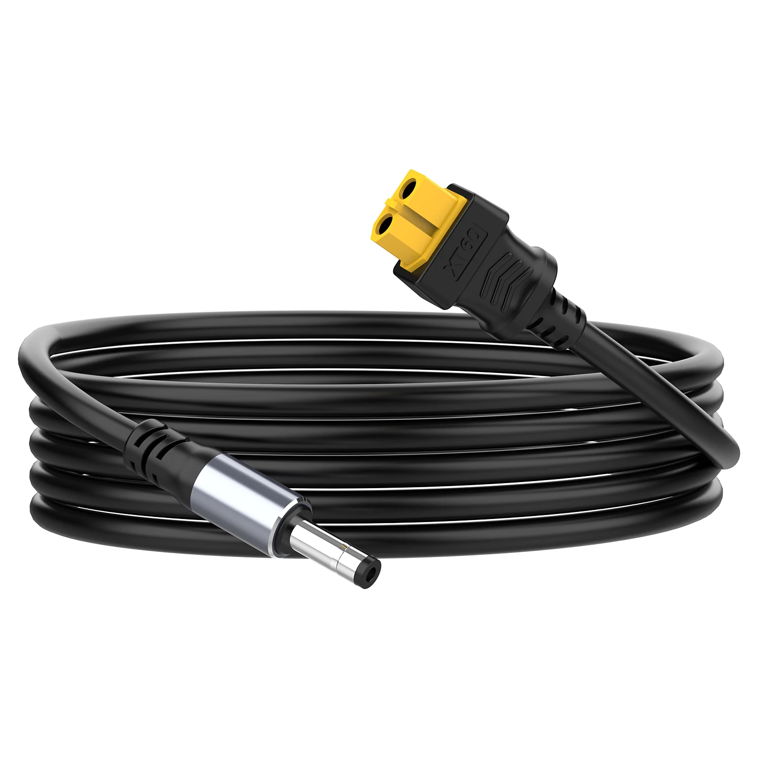 16AWG XT60 Female To DC5521 Male Power Cable Adapter for Solar Power Station and Laptops