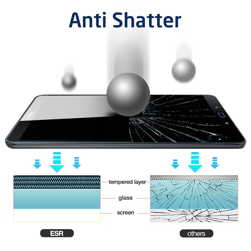 9H Premium Tempered Glass For SM-T580 Screen Protector for Samsung Galaxy Tab A A6 10.1" 2016 T585 Protective Glass Film Cover