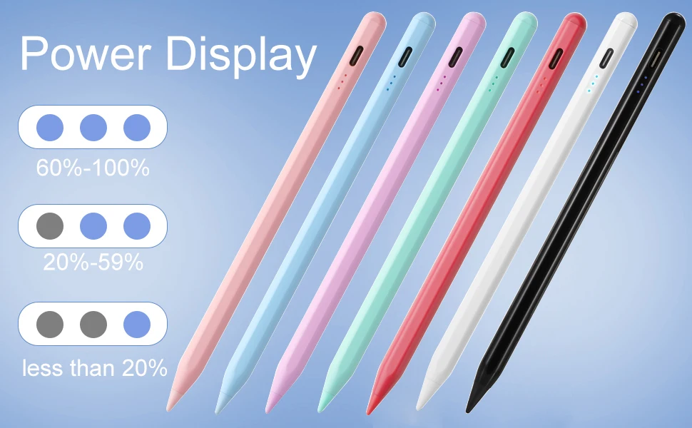 Stylus Pen for IPad 6-11th Gen Pro M4 11/12.9/13 Inch IPad Air M3 M2 IPad Mini A17 Pro Alternative for Apple Pencil 1st 2nd Gen