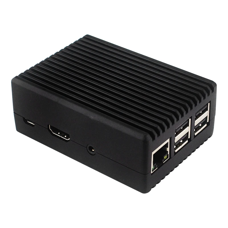 Raspberry Pi 3B+ 3B Aluminum Case Active Passive Cooling Metal Armored Shell Case for RPI 3B 3B+