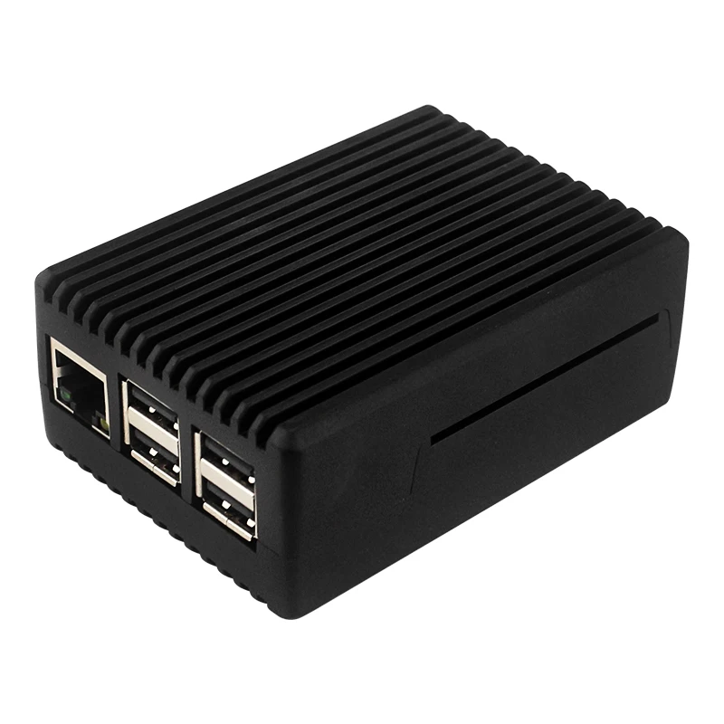 Raspberry Pi 3B+ 3B Aluminum Case Active Passive Cooling Metal Armored Shell Case for RPI 3B 3B+