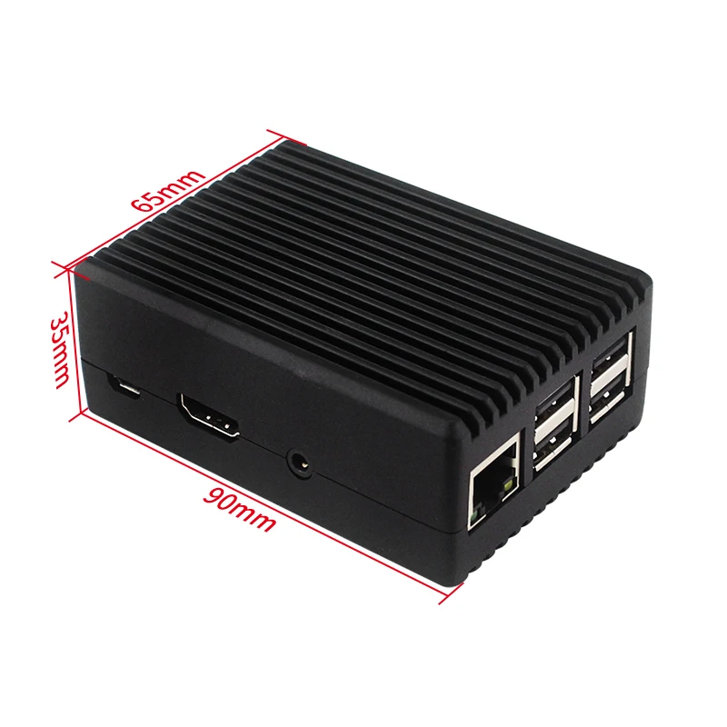 Raspberry Pi 3B+ 3B Aluminum Case Active Passive Cooling Metal Armored Shell Case for RPI 3B 3B+