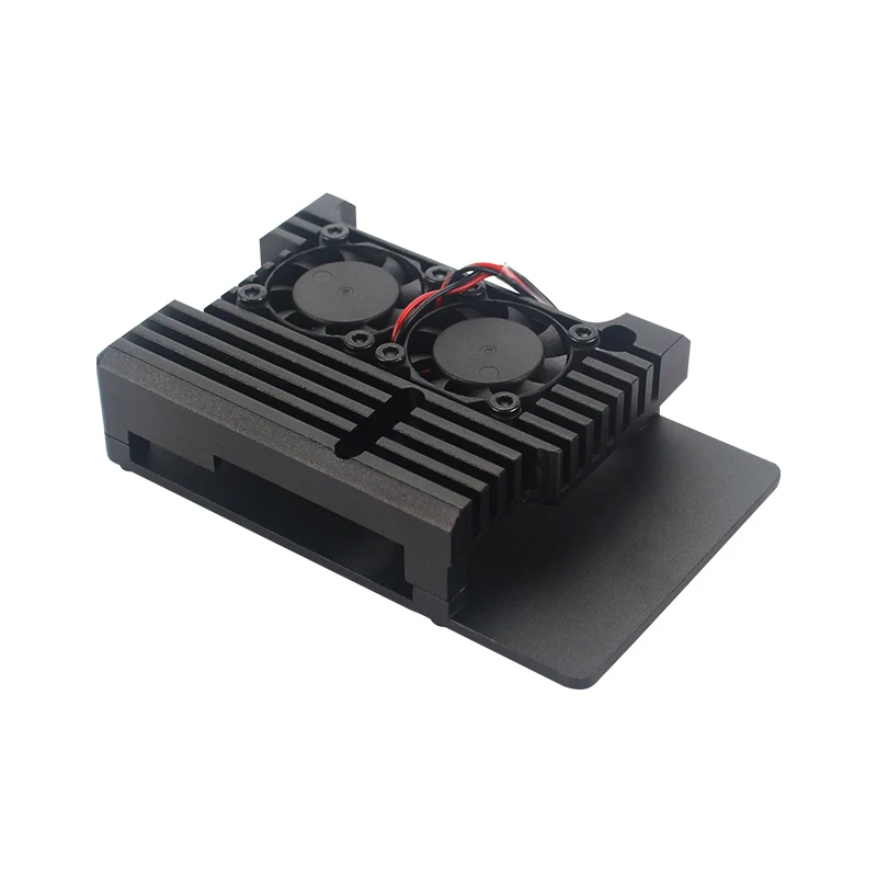 Raspberry Pi 3B+ 3B Aluminum Case Active Passive Cooling Metal Armored Shell Case for RPI 3B 3B+