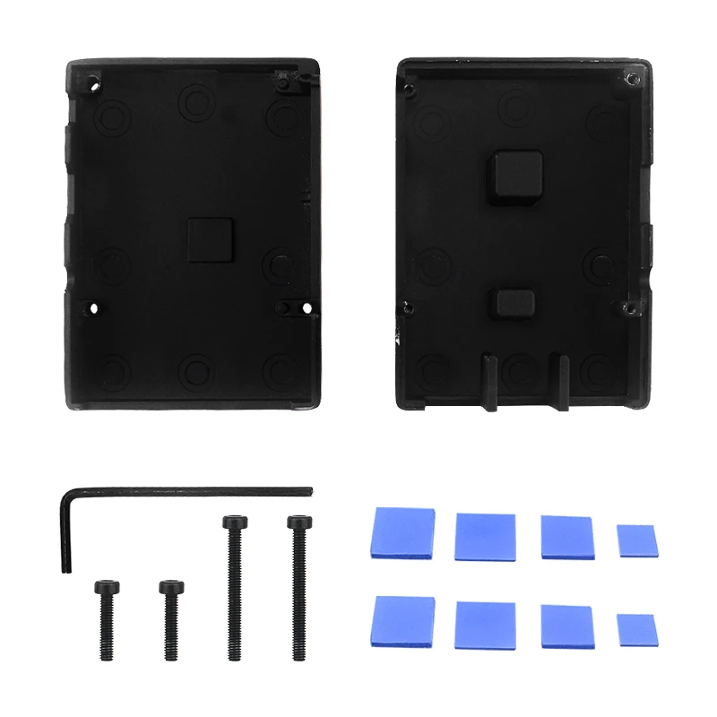 Raspberry Pi 3B+ 3B Aluminum Case Active Passive Cooling Metal Armored Shell Case for RPI 3B 3B+