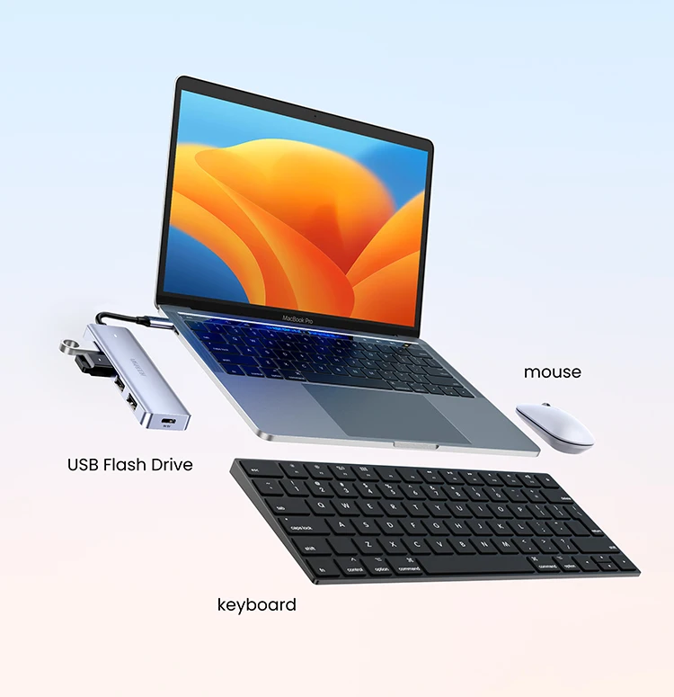 UGREEN USB C HUB 4 Ports Type C to USB 3.0 Hub Splitter Adapter for Laptop MacBook Mac Mini iPad Pro Samsung S25 iPhone 17