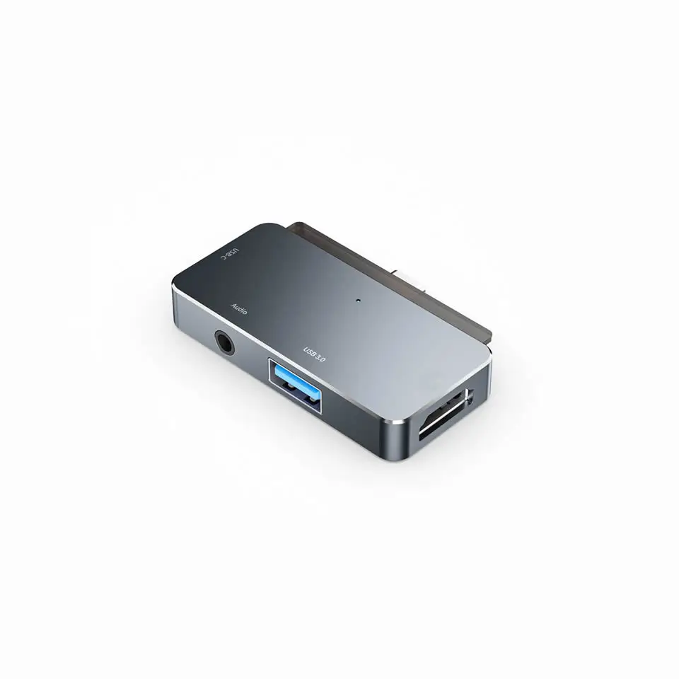OUTMIX USB C Hub to 4K HDMI-compatible Adapter with USB-C PD USB3.0 3.5mm Jack Port USB Type C Dock for iPad Pro Macbook Pro/Air