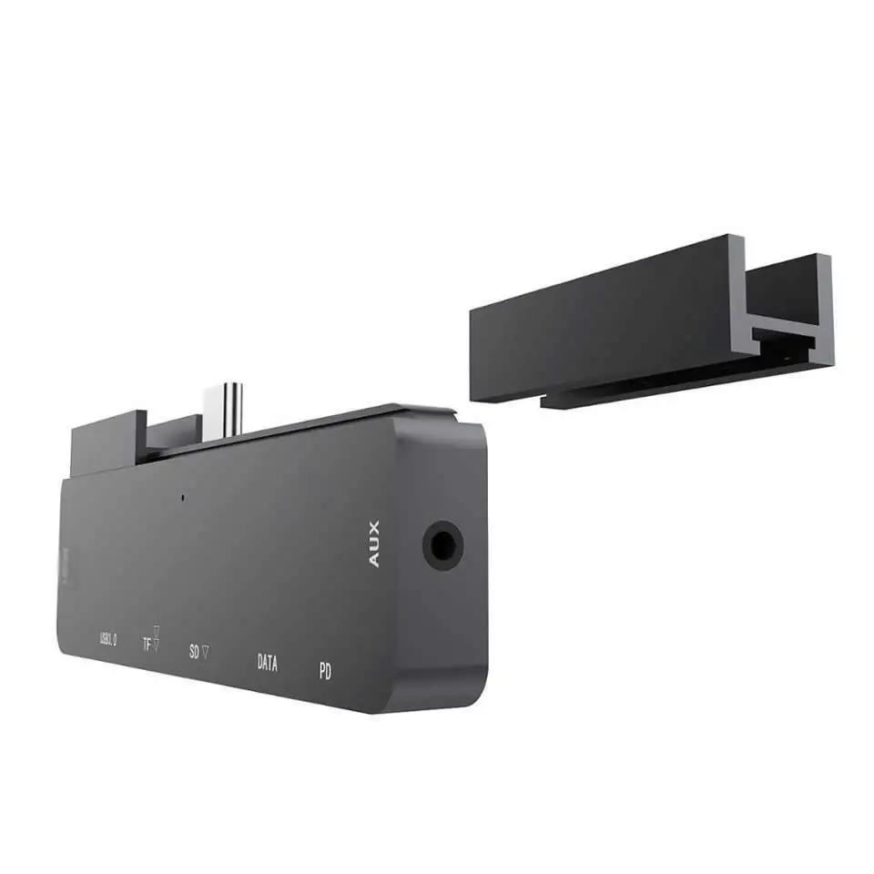 OUTMIX USB C Hub to 4K HDMI-compatible Adapter with USB-C PD USB3.0 3.5mm Jack Port USB Type C Dock for iPad Pro Macbook Pro/Air
