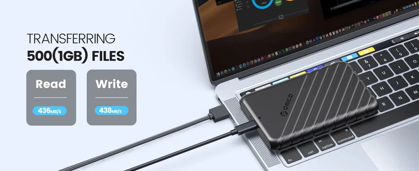 ORICO 2.5 inch HDD Enclosure SATA to USB 3.0 Type-C External Hard Drive Case 5Gbps Speed SATA SSD HDD Case 6TB Storage Box