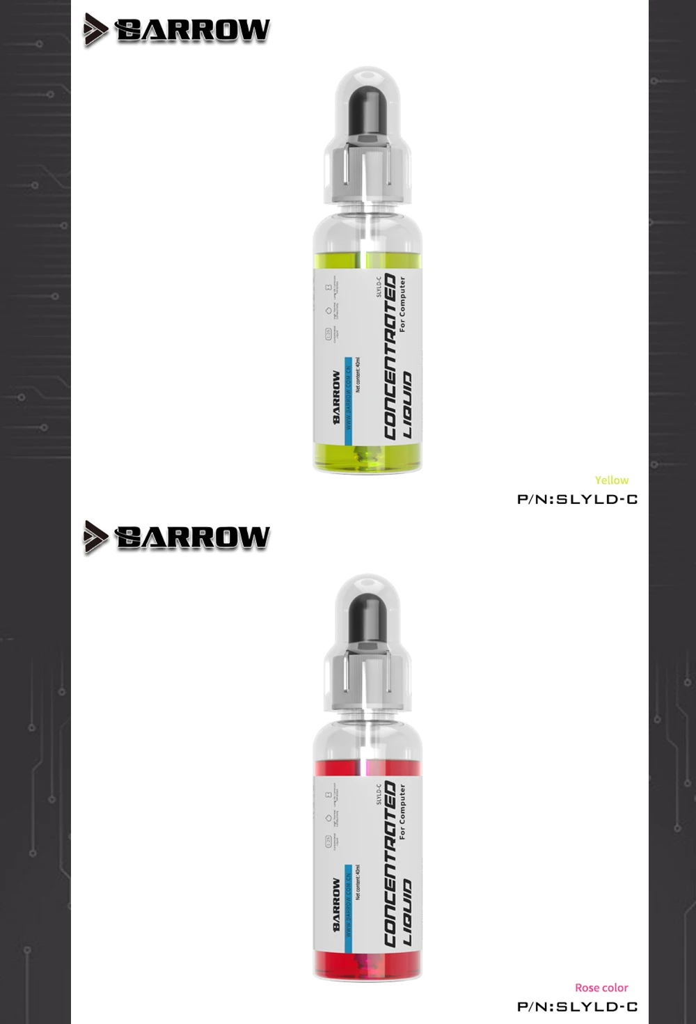 Barrow Water Coolant Colorful Liquid Deionized Thermal Fluid For Computer PC Water Cooling System Refrigeracion Liquida,SLYLD-C