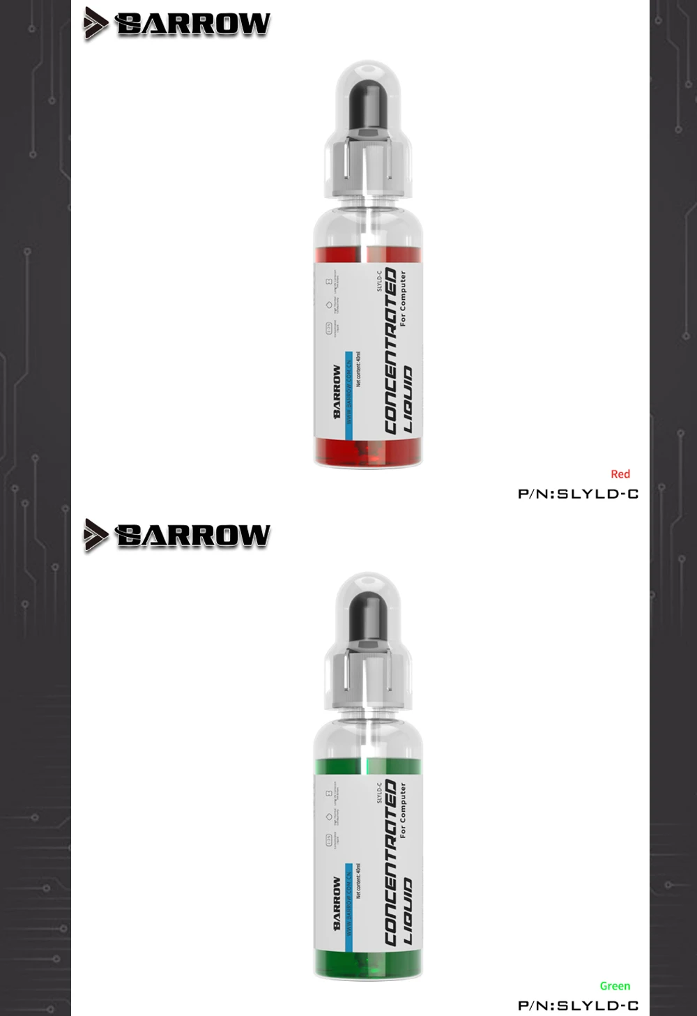 Barrow Water Coolant Colorful Liquid Deionized Thermal Fluid For Computer PC Water Cooling System Refrigeracion Liquida,SLYLD-C
