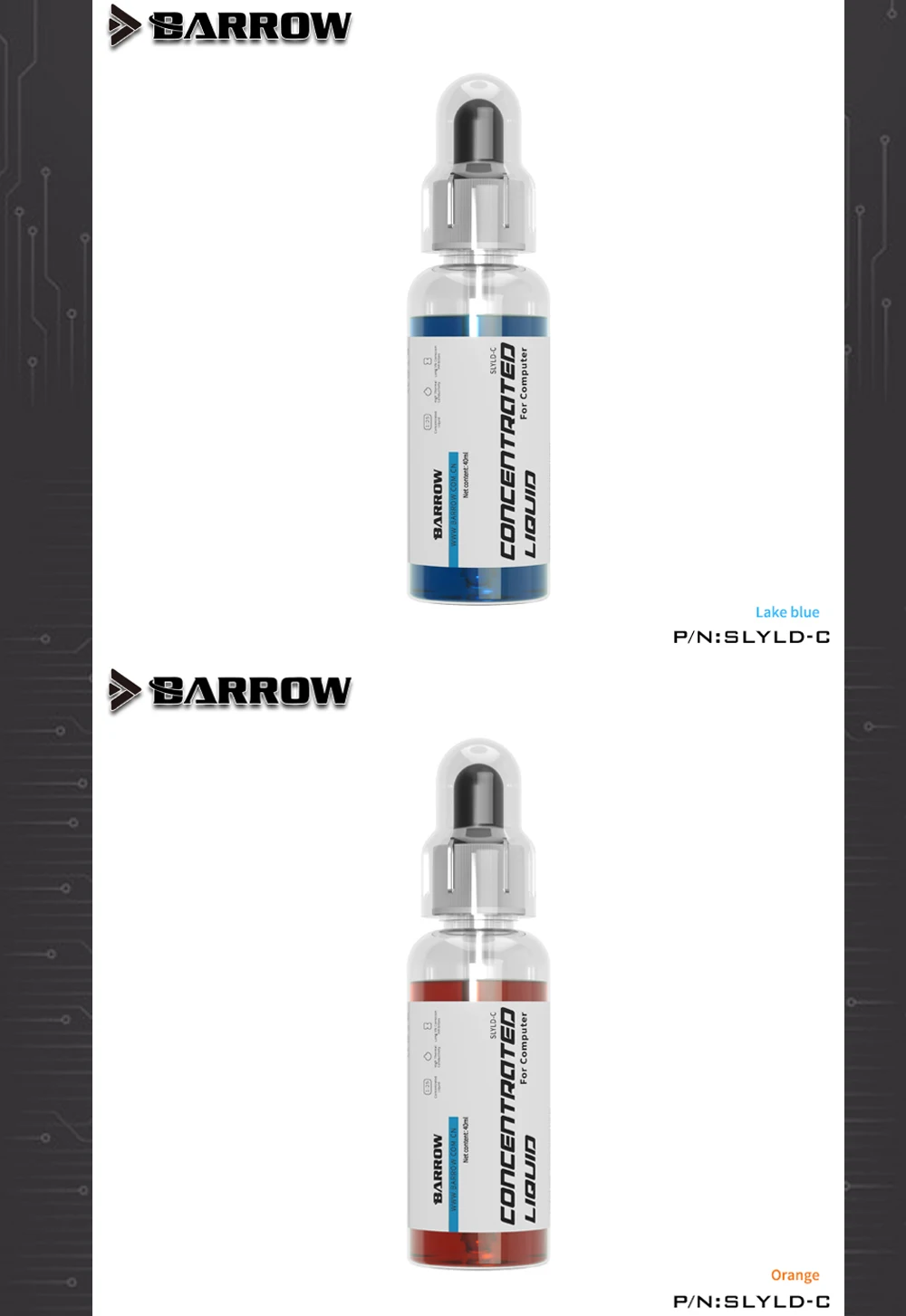 Barrow Water Coolant Colorful Liquid Deionized Thermal Fluid For Computer PC Water Cooling System Refrigeracion Liquida,SLYLD-C
