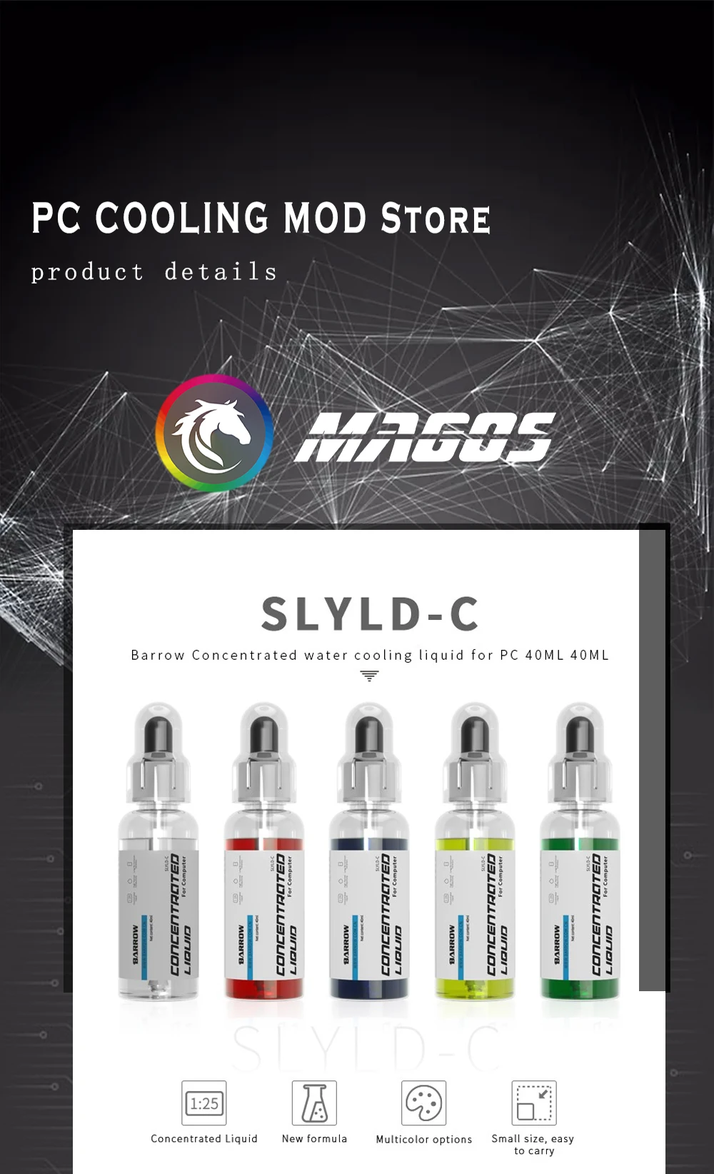 Barrow Water Coolant Colorful Liquid Deionized Thermal Fluid For Computer PC Water Cooling System Refrigeracion Liquida,SLYLD-C