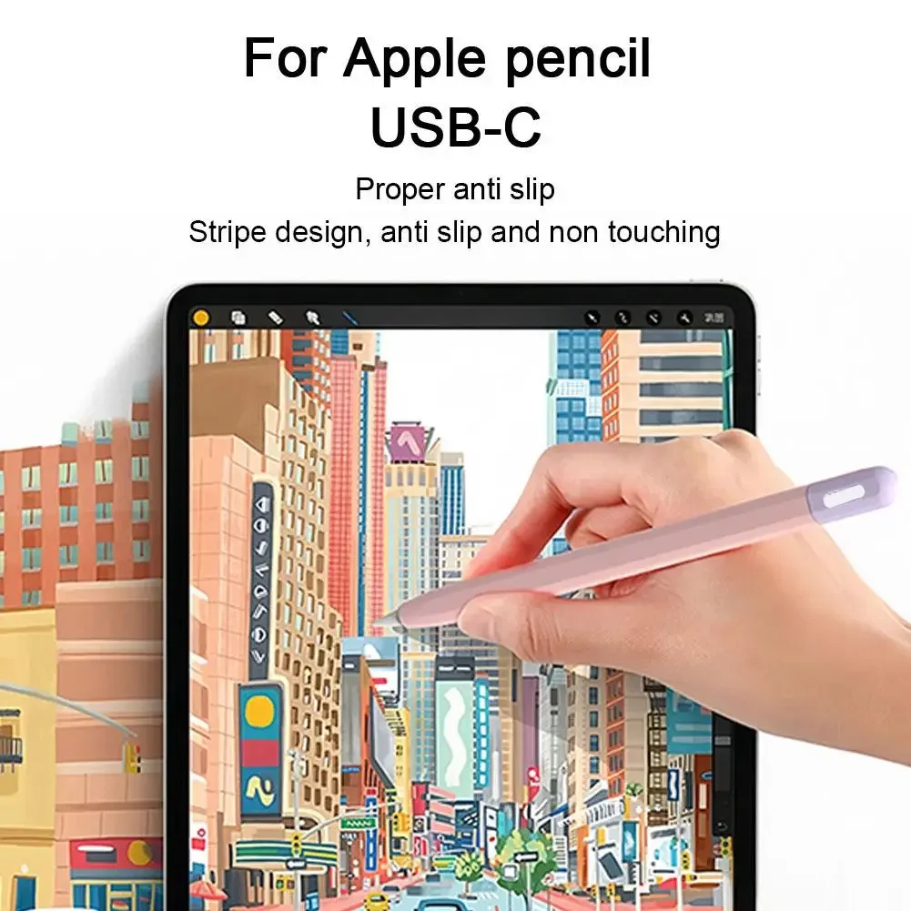 Silicon Case For Apple Pencil 3 USB-C Protective Cover For iPad Pencil Touch Pen Grip Holder Sleeve Portable Stylus Cover