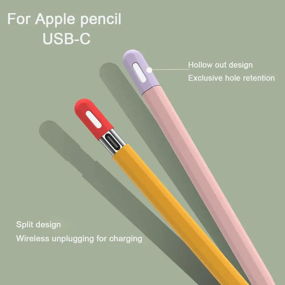 Silicon Case For Apple Pencil 3 USB-C Protective Cover For iPad Pencil Touch Pen Grip Holder Sleeve Portable Stylus Cover