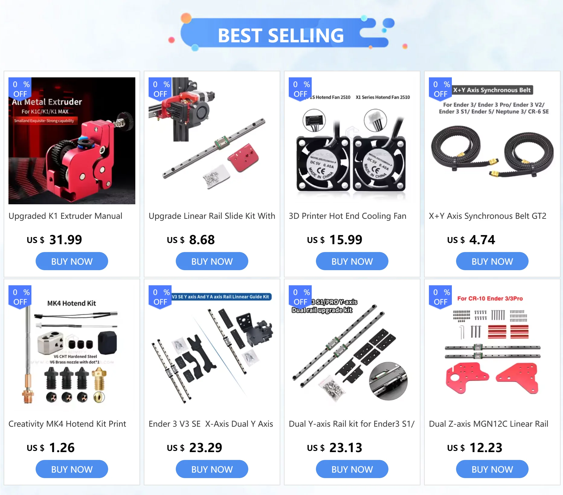 Ender-3 X/Y/Z Limit Switch with Cable for Ender 3 Ender 3Pro CR10 CR10S CR10 PRO 3D Printer Parts