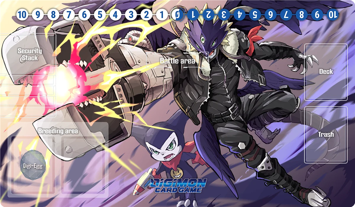 Digimon Playmat Black War Greymon Omega Culumon Terriermon DTCG OCG Board Game Trading Card Game Mat Mouse Pad Desk Mat Free Bag