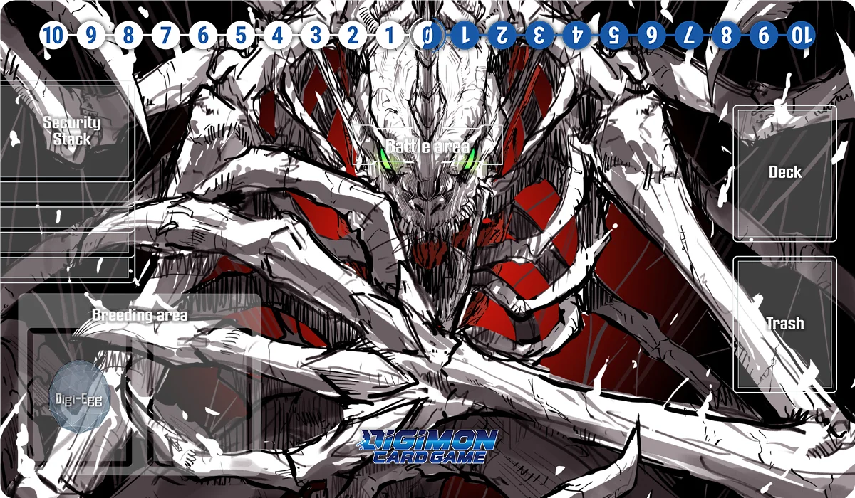Digimon Playmat Black War Greymon Omega Culumon Terriermon DTCG OCG Board Game Trading Card Game Mat Mouse Pad Desk Mat Free Bag