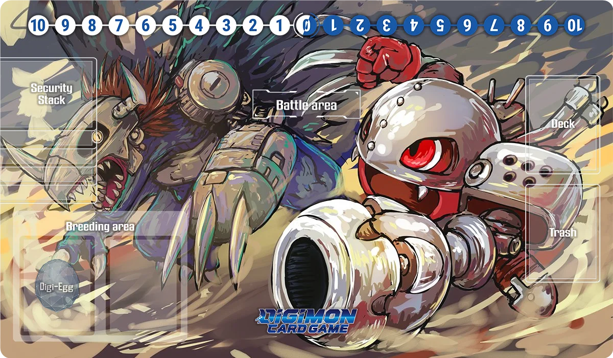 Digimon Playmat Black War Greymon Omega Culumon Terriermon DTCG OCG Board Game Trading Card Game Mat Mouse Pad Desk Mat Free Bag