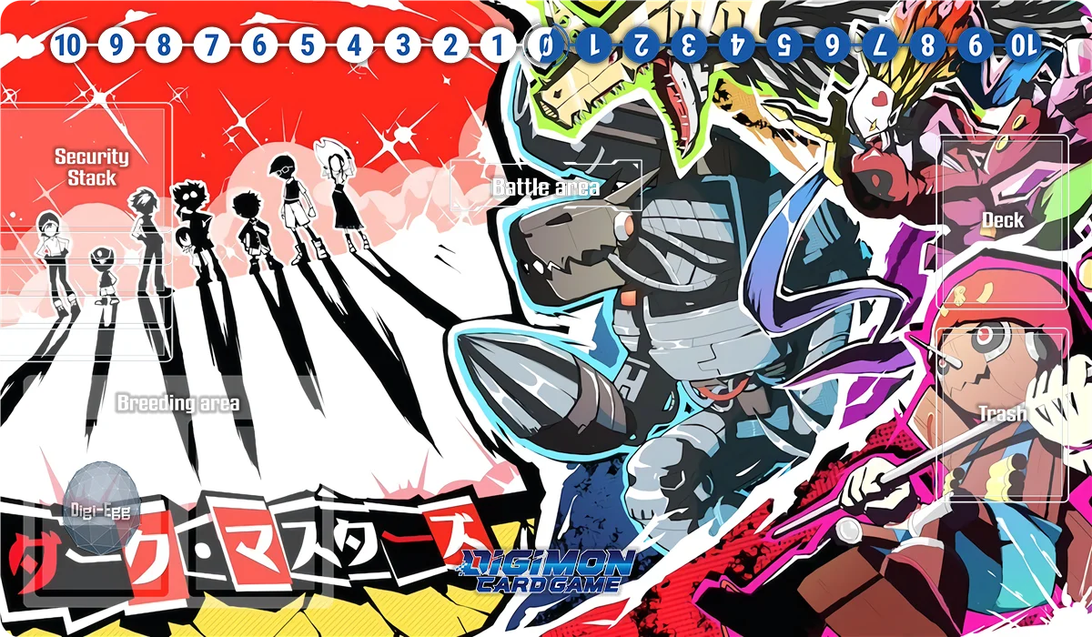 Digimon Playmat Black War Greymon Omega Culumon Terriermon DTCG OCG Board Game Trading Card Game Mat Mouse Pad Desk Mat Free Bag